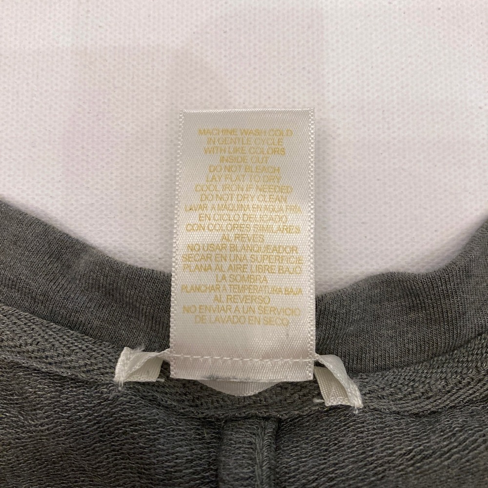 matty m Tee Shirt Gray Rolled Short Sleeve Womens M Rayon Spandex Soft Highlow - Picture 4 of 6